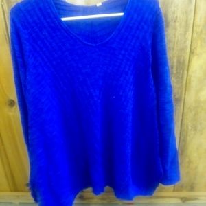 Ladies knit pullover V Neck sweater